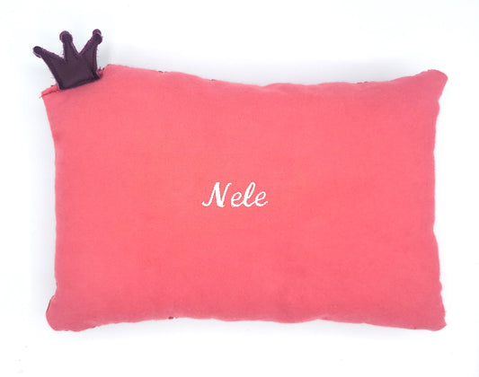 personalisierbares Kissen Rosa