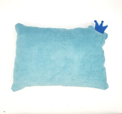 personalisierbares Kissen hellblau